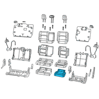 OEM 2022 Jeep Gladiator Foam-Seat Cushion Diagram - 68339106AB