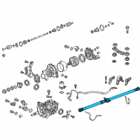 OEM 2015 Honda CR-V Shaft Assembly, Propeller Diagram - 40100-T1W-A02