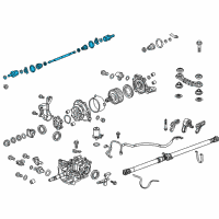 OEM 2013 Honda CR-V Shaft Assembly, R Drive Diagram - 42310-T0G-A01