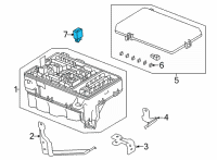 OEM 2022 Acura TLX Relay Assembly, Power (Micro Iso) (Omron) Diagram - 39792-SJC-A01