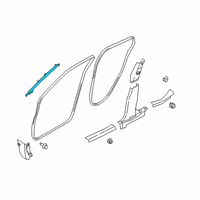 OEM Nissan Kicks Garnish Assy-Front Pillar, LH Diagram - 76912-5RW0B