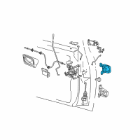 OEM Mercury Upper Hinge Diagram - 6L5Z-1022800-B