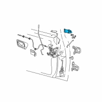 OEM 1994 Ford Ranger Handle, Outside Diagram - F37Z-1022405-A