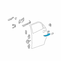 OEM 2010 Pontiac G6 Handle, Outside Diagram - 22672194