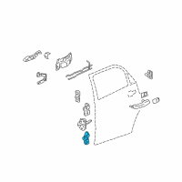 OEM 2006 Pontiac Torrent Hinge Asm-Front/Rear Side Door Upper/Lower Diagram - 15856769