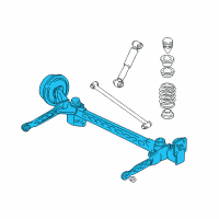 OEM 2005 Chevrolet Uplander Rear Axle Assembly (W/O Brake) Diagram - 15857614