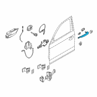 OEM 2015 BMW X1 Lever Exterior Front Left Diagram - 51-21-2-992-985