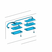 OEM Toyota 4Runner License Lamp Diagram - 81270-35090