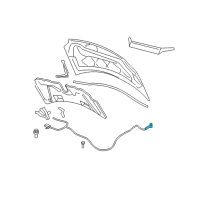 OEM 2007 Mercury Monterey Release Cable Diagram - 6F2Z-16916-AA