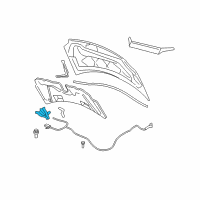 OEM Mercury Latch Diagram - 6F2Z-16700-AA