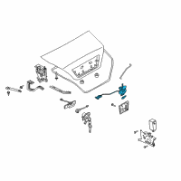 OEM 2005 Infiniti Q45 Trunk Lid Lock Assembly Diagram - 84631-AT300