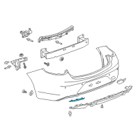 OEM 2018 Buick Regal TourX Reflector Diagram - 39123506