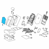 OEM Lexus RX450h Heater Assembly, Seat Back Diagram - 87530-0E150