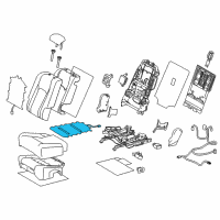 OEM 2022 Lexus RX450h Heater Assembly, Seat Diagram - 87510-0E360