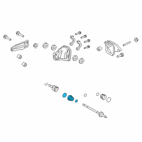 OEM 2017 Ford Mustang Inner Boot Diagram - 9L1Z-4A331-C