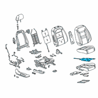 OEM 2019 Chevrolet Blazer Seat Cushion Heater Diagram - 84388799