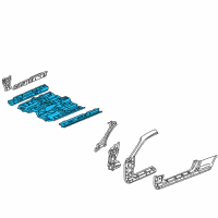 OEM 2002 Honda Accord Floor, FR. Diagram - 65100-S82-G02ZZ