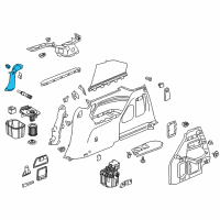 OEM 2020 Honda Odyssey Garnish Assy., L. Quarter Pillar *YR507L* (SHADOW BEIGE) Diagram - 84181-THR-A11ZA