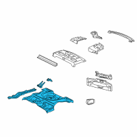 OEM 2001 Pontiac Sunfire Panel Kit, Rear Compartment Floor Diagram - 19121137