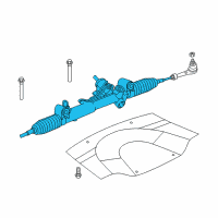 OEM Dodge Charger Gear-Rack And Pinion Diagram - 4782341AM