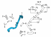 OEM 2021 Kia Stinger Hose&Pipe Assembly-I/C I Diagram - 282722CTA8