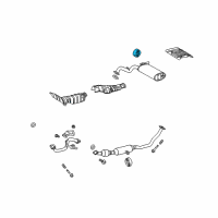 OEM 2010 Pontiac Vibe Insulator, Exhaust Pipe Hanger Diagram - 88975838