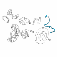 OEM Chevrolet Malibu Front Speed Sensor Diagram - 84329409