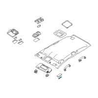 OEM 2009 Nissan Murano Bulb-Vanity Mirror Diagram - 26447-CA000