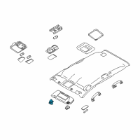 OEM Nissan Murano Holder SUNVISOR Diagram - 96409-1AA1A