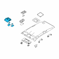 OEM 2011 Nissan Murano Lamp Assembly-Map Diagram - 26430-1AA1A