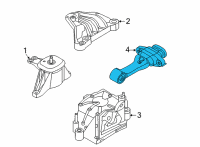 OEM 2022 Hyundai Tucson BRACKET ASSY-ROLL ROD Diagram - 21950-N9210