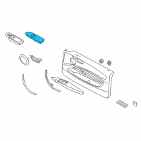 OEM 2011 BMW 1 Series M Door Window Switch Diagram - 61-31-9-162-998