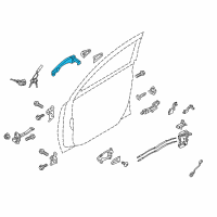 OEM Kia Sportage Front Rear Exter Door Handle Fit - (Right Back Door) Diagram - 826513W010