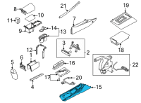 OEM Hyundai Elantra Cover Assembly-Console UPR Diagram - 84650-AA100-TVN