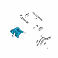 OEM 2008 Chrysler Crossfire Pan-Rear Floor Diagram - 5097441AB