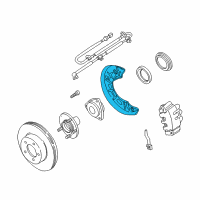 OEM Mercury Mountaineer Splash Shield Diagram - F57Z-2K005-AA