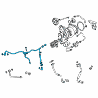 OEM Chevrolet Malibu Water Return Tube Diagram - 12670755