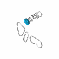 OEM 2004 Hyundai Accent Pulley-Coolant Pump Diagram - 25221-26001