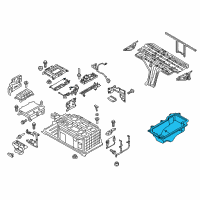 OEM Ford Battery Tray Diagram - FV6Z-10732-C