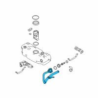 OEM 2010 Pontiac G3 Pipe Asm, Fuel Tank Filler Diagram - 96985958