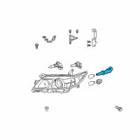 OEM 2010 Toyota Camry Socket Diagram - 81125-33700