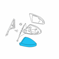 OEM Infiniti FX35 Inside Mirror Body Cover, Right Diagram - K6373-CG000