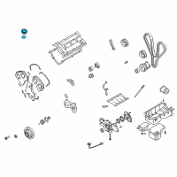 OEM 2000 Hyundai Sonata Cap-Oil Filler Diagram - 26510-35000