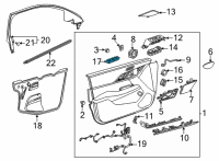 OEM Cadillac CT4 Memory Switch Diagram - 84731244