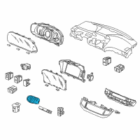 OEM 2015 Honda Accord Switch Assembly, Power Diagram - 35881-T3V-A02