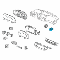 OEM 2015 Honda Accord Switch Assy., Fuel Lid Opener Diagram - 35800-T3V-A01