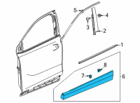 OEM 2020 Buick Encore GX Lower Molding Diagram - 42727406