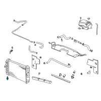 OEM Cadillac Plug, Radiator Drain Diagram - 52453065