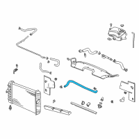 OEM Cadillac DeVille Upper Hose Diagram - 25721645