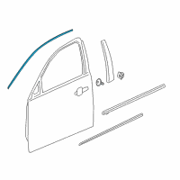 OEM Chevrolet Reveal Molding Diagram - 23176656